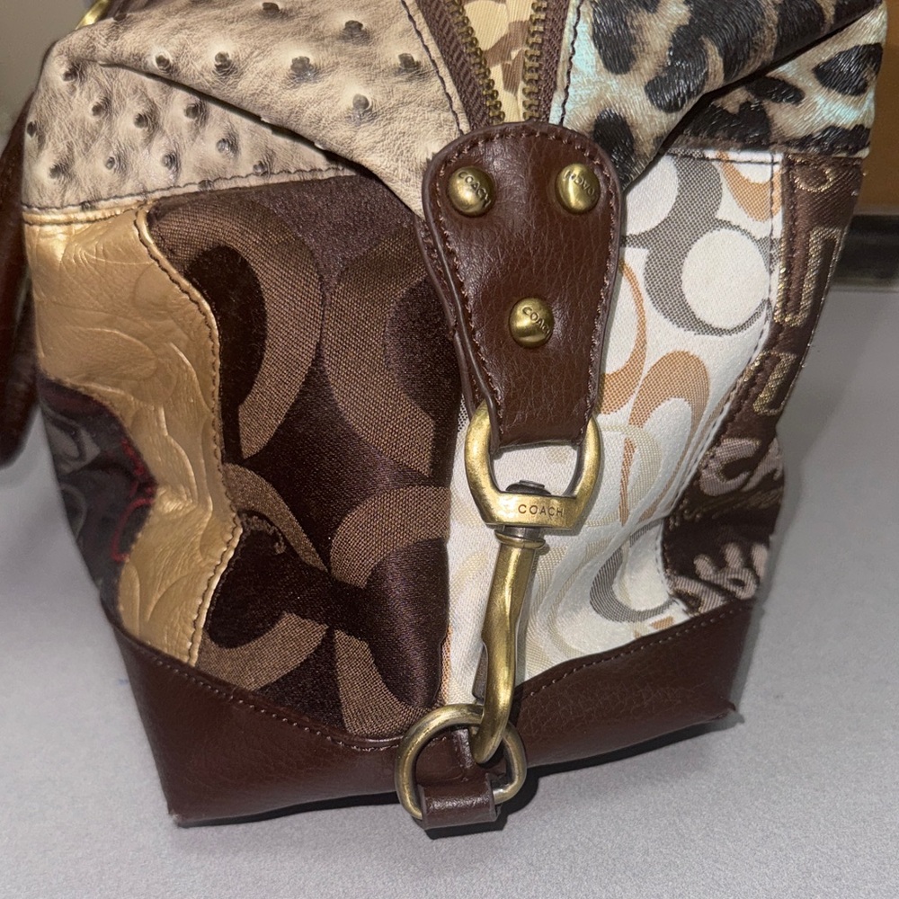 Coach Multicolor Patchwork Satchel 12943 - image 7